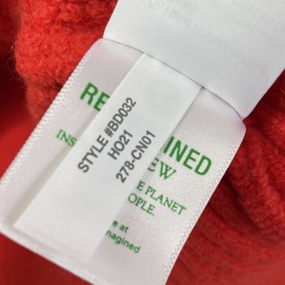 J CREW Sweater Womens Large Orange Cable-Knit 1/2-Zip NEW Supersoft Yarn BD032 - Picture 12 of 12